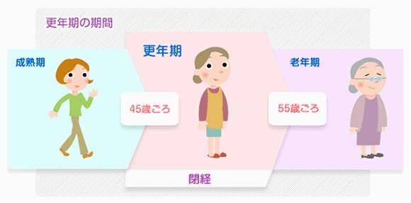 更年期の期間について