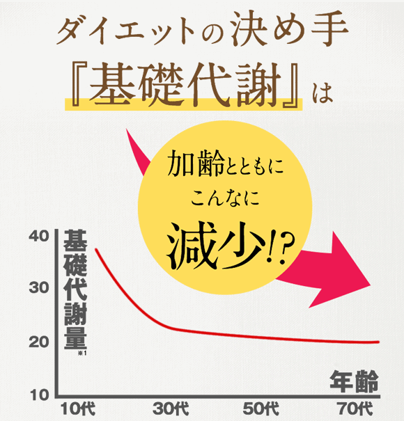 代謝は激減